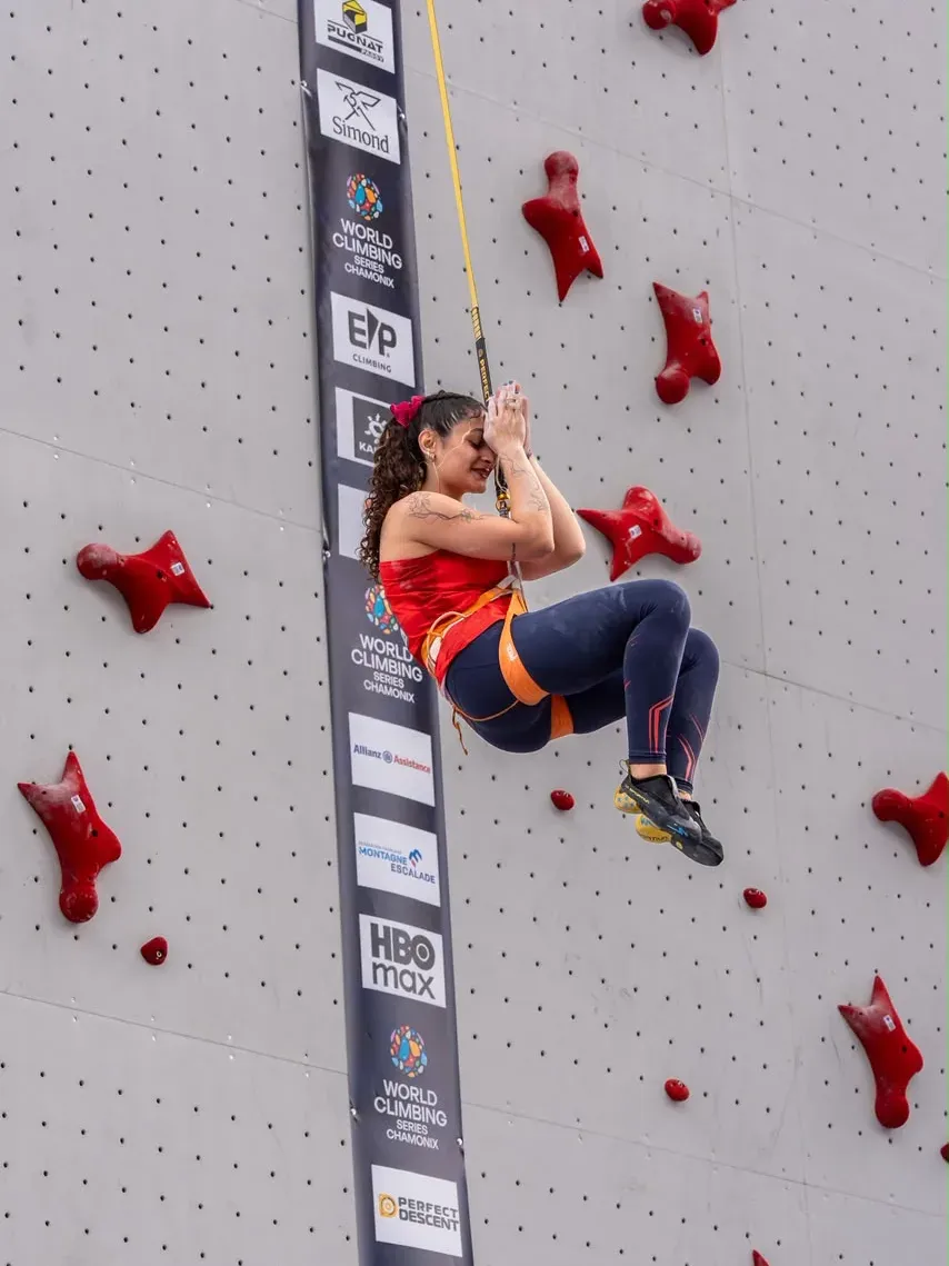 Anahí Riveros en competencia